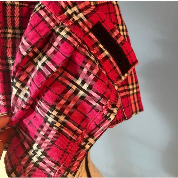 Plaid School Girl Mini Lingerie/Stripper Dress- Size Large - Picture 5 of 6
